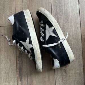 Golden Goose Women's Black Superstar Logo Patch Sneakers. Size 37